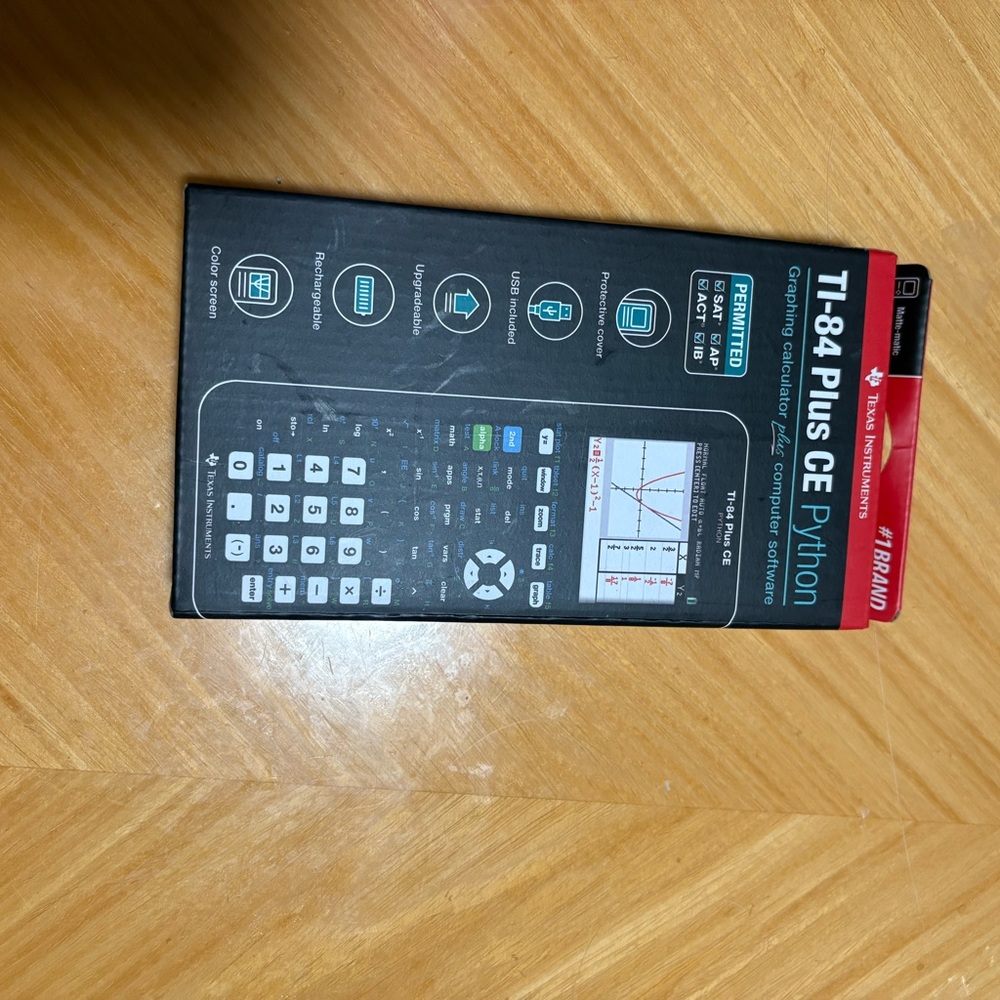 Texas Instruments TI-84 Plus CE Python in Red and White